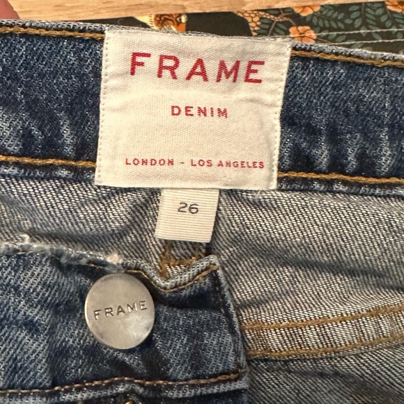 FRAME Denim, Heritage Le California Raw Edge, Coldwater Wash, Size 26 EUC - Picture 7 of 15